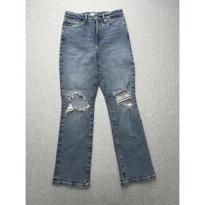 Good American Good Vintage Jeans Womens 6/28 Blue High Rise Distressed 28x28